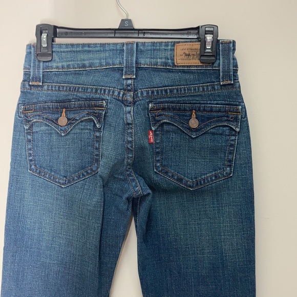 Levi’s flare 515 red tab button flap back pockets size 4P medium - Picture 10 of 15